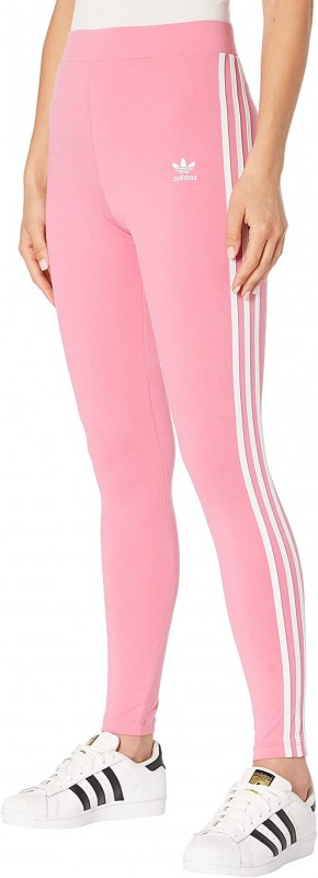 adidas Originals Women's 3 Stripe Leggings, Rose, XS