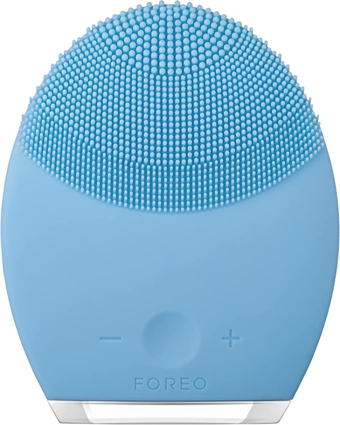 FOREO Filoer Luna LUNA2 Purifying Soothing Cleansing Device [Luna 2 Generation] Combination Skin (Blue)
