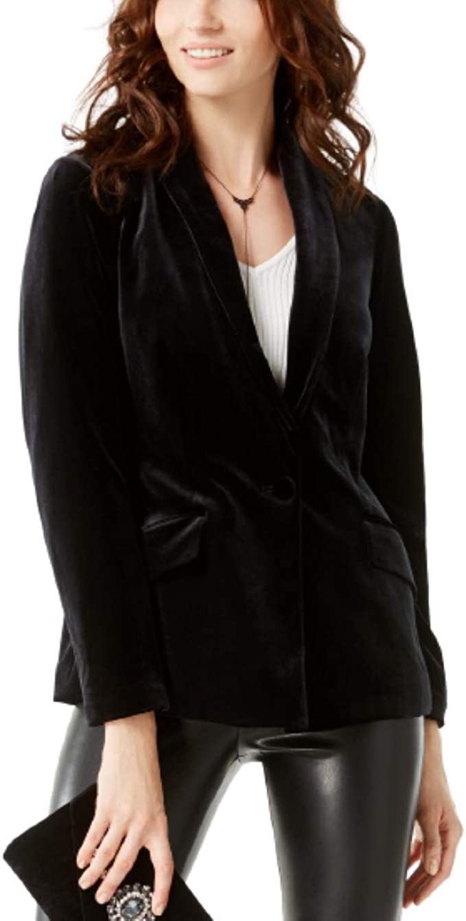 INC Velvet Jacket Dark Grey Size L